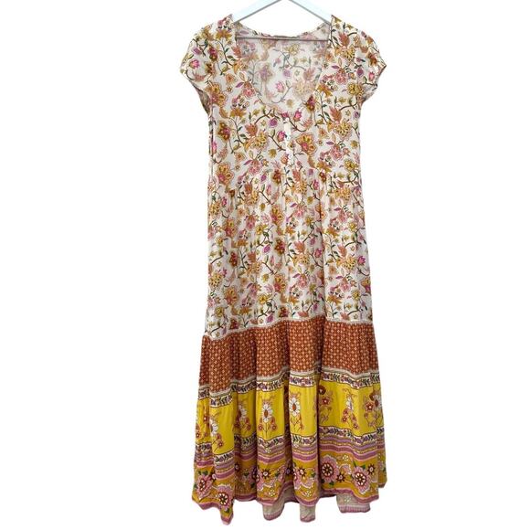 Spell & The Gypsy Portobello Road Babydoll Midi Dress Size XS - Picture 4 of 9